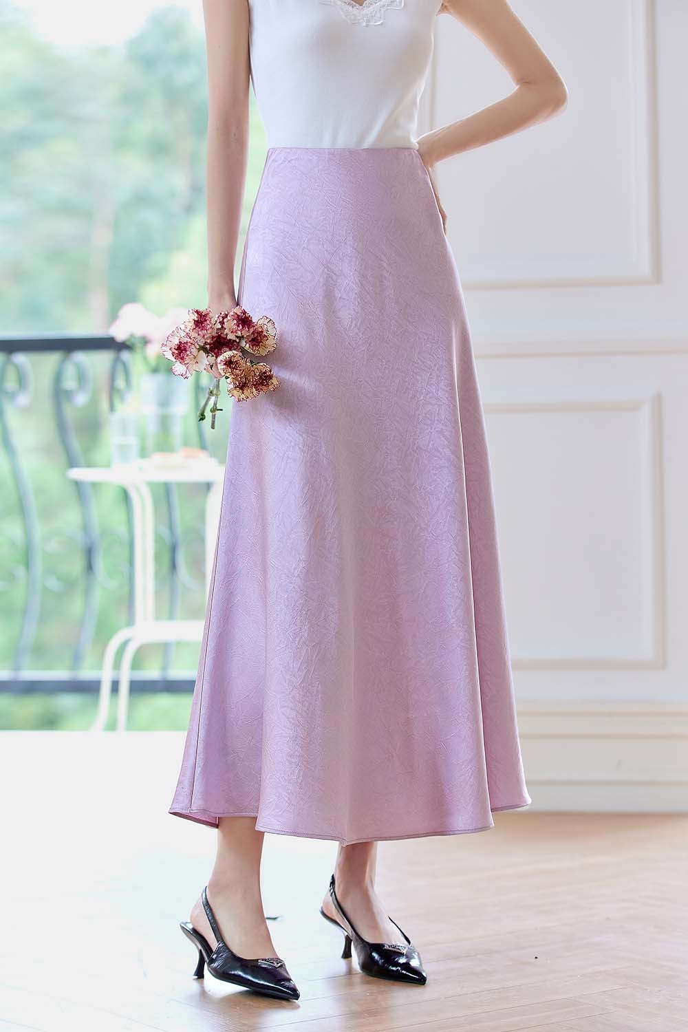 Ruched Shift Skirt