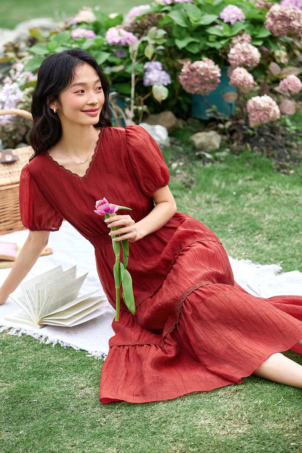 Lyosel V-Neck Dress