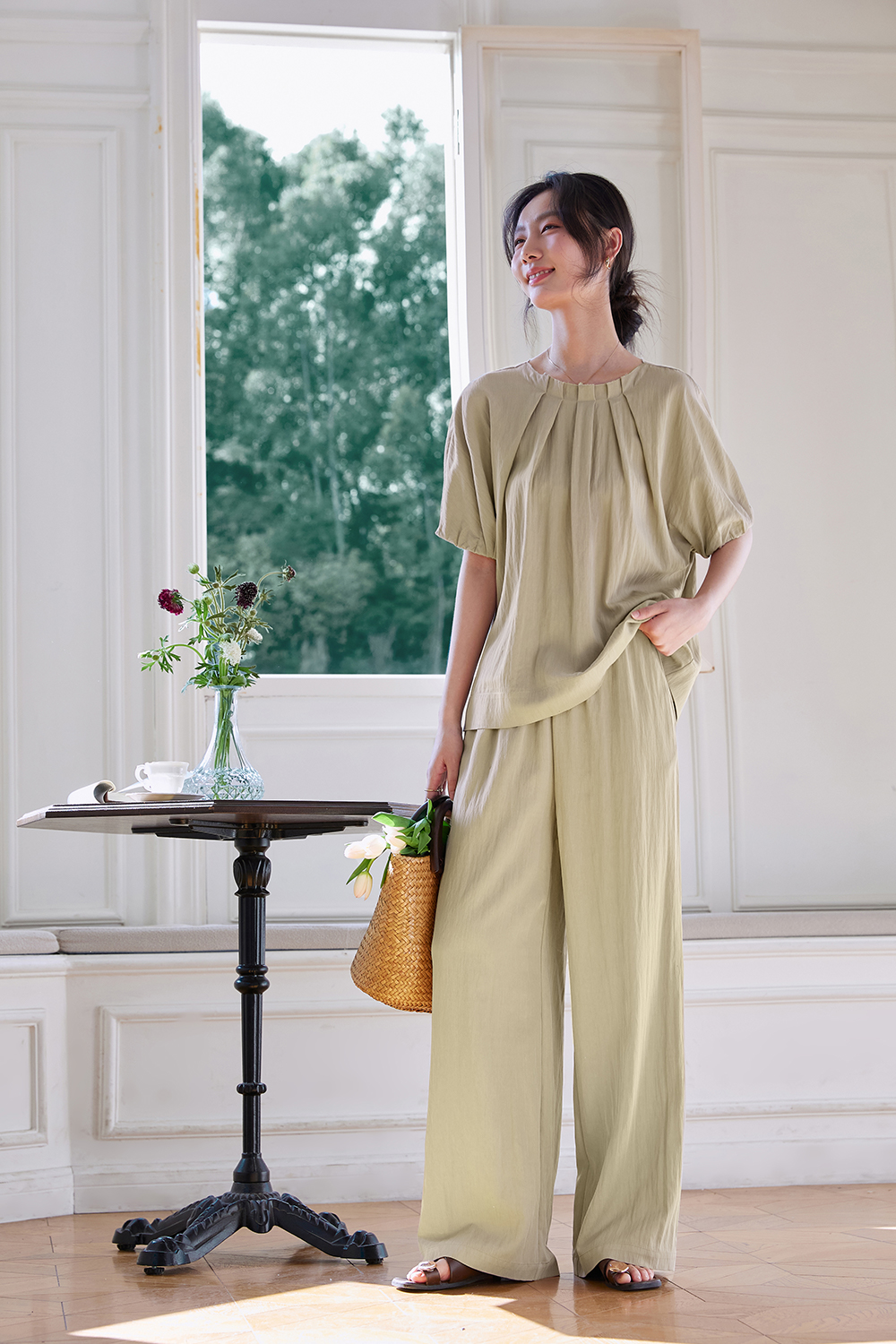 Easy Casual Woven Suit-VIMLYSTORE