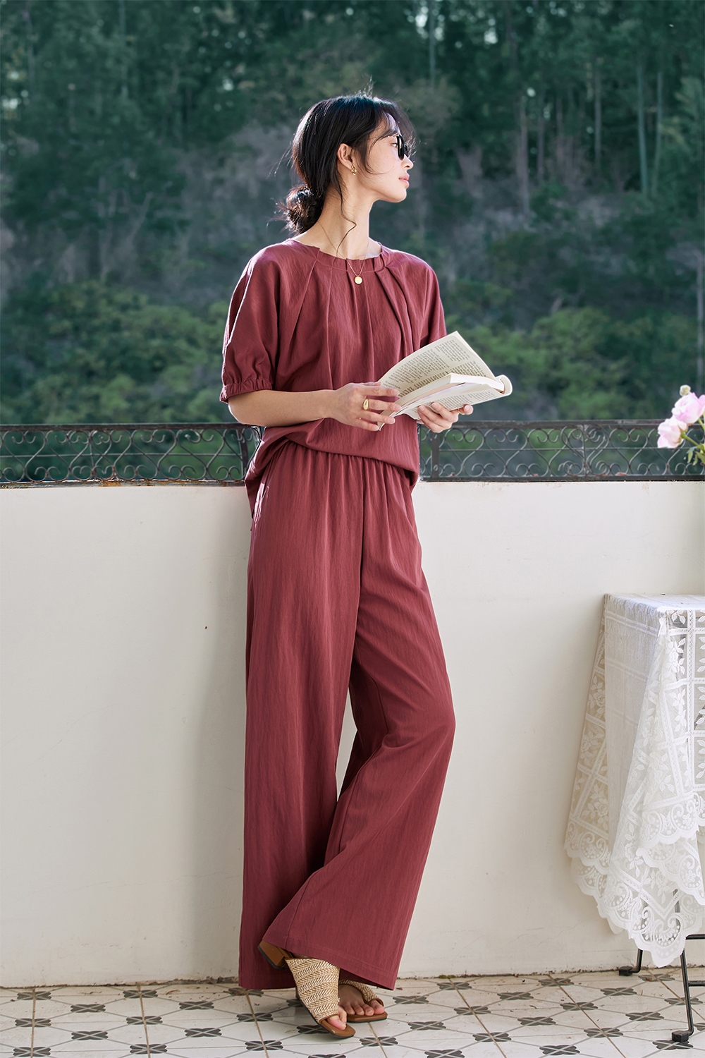 Easy Casual Woven Suit-VIMLYSTORE