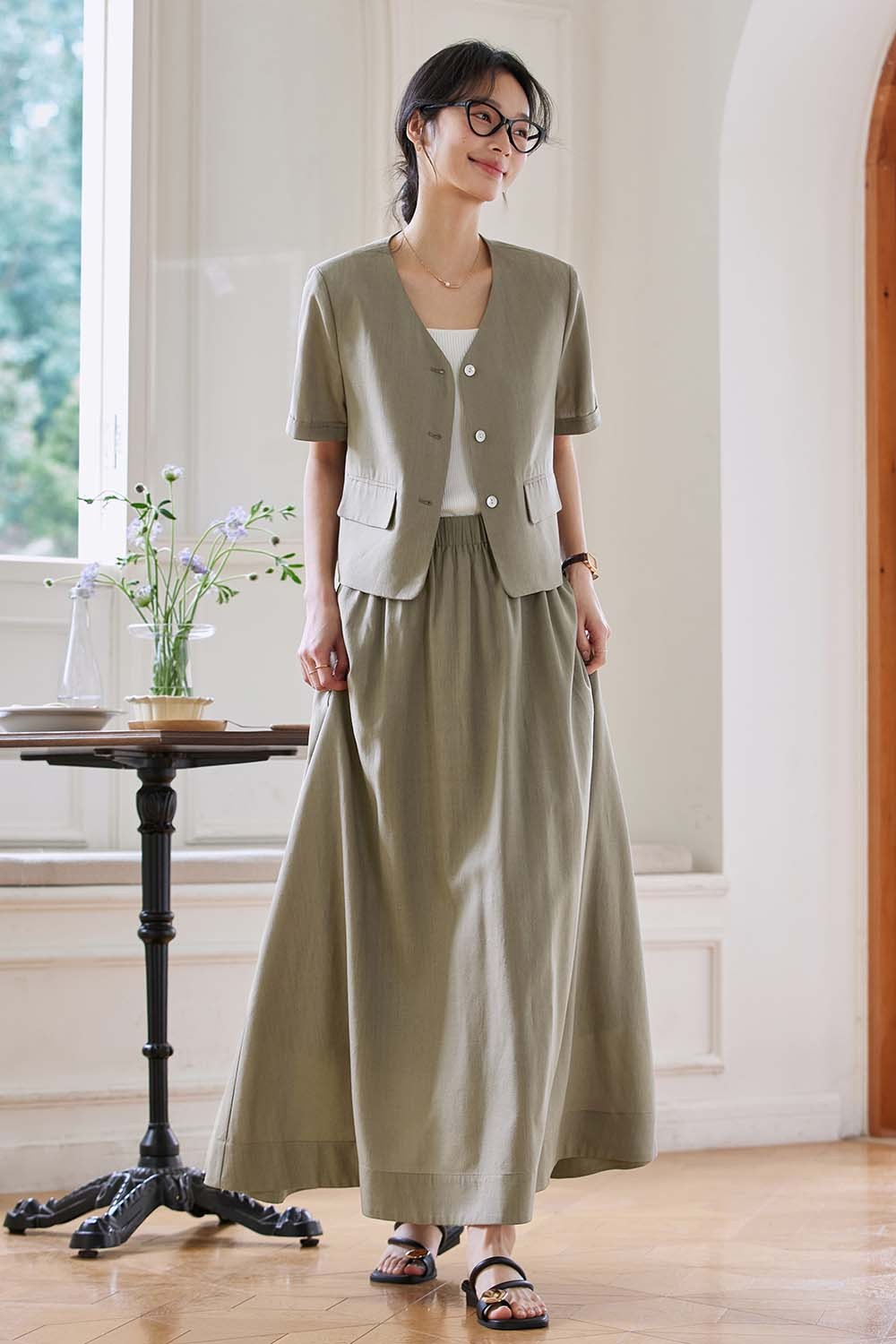 Elegant Casual Lyocell Suit