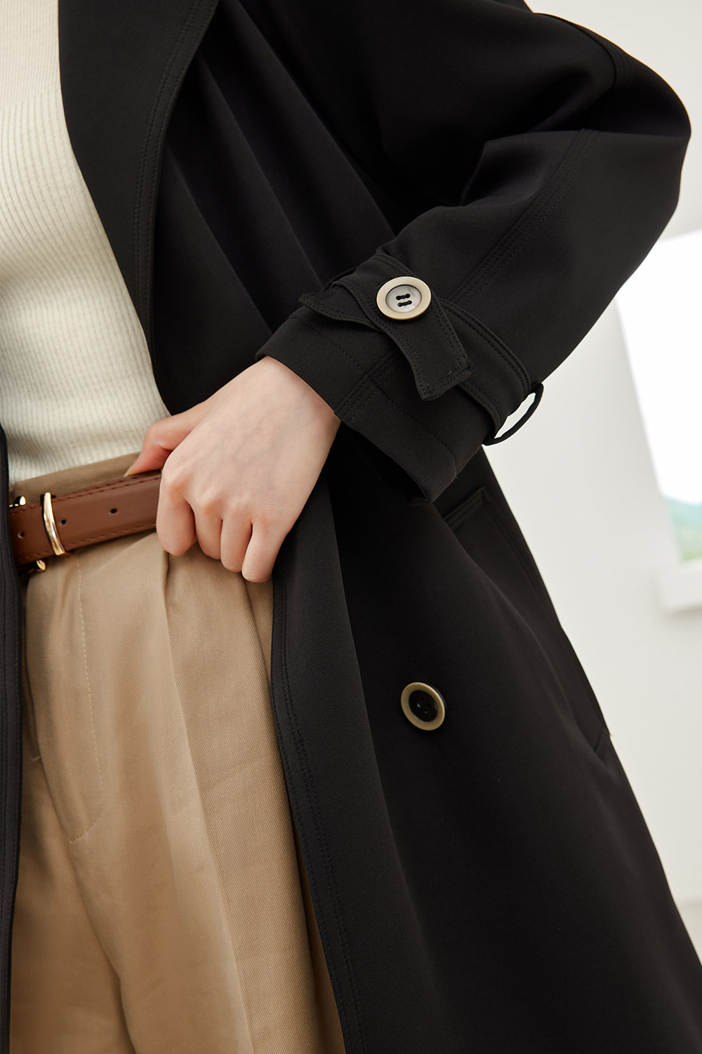 Mid-Length Trench Coat