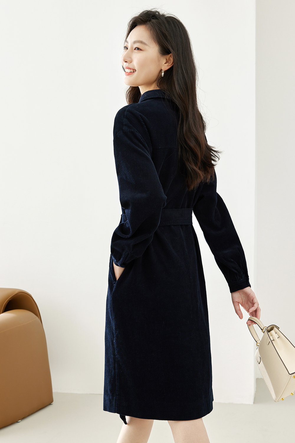 100% cotton corduroy dress