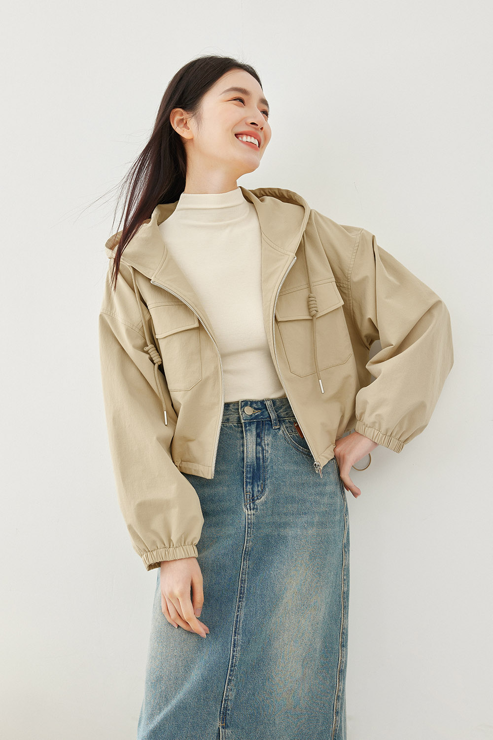 Short Workwear-Style Jacket