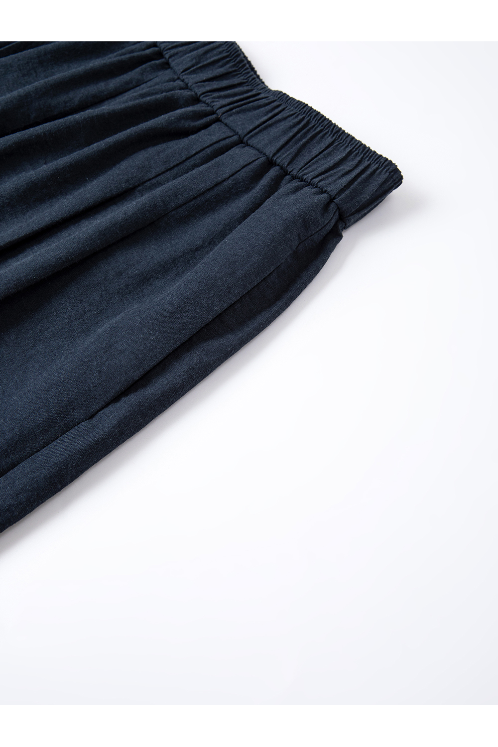 Blue plaid shirt and wide-leg pants-VIMLYSTORE