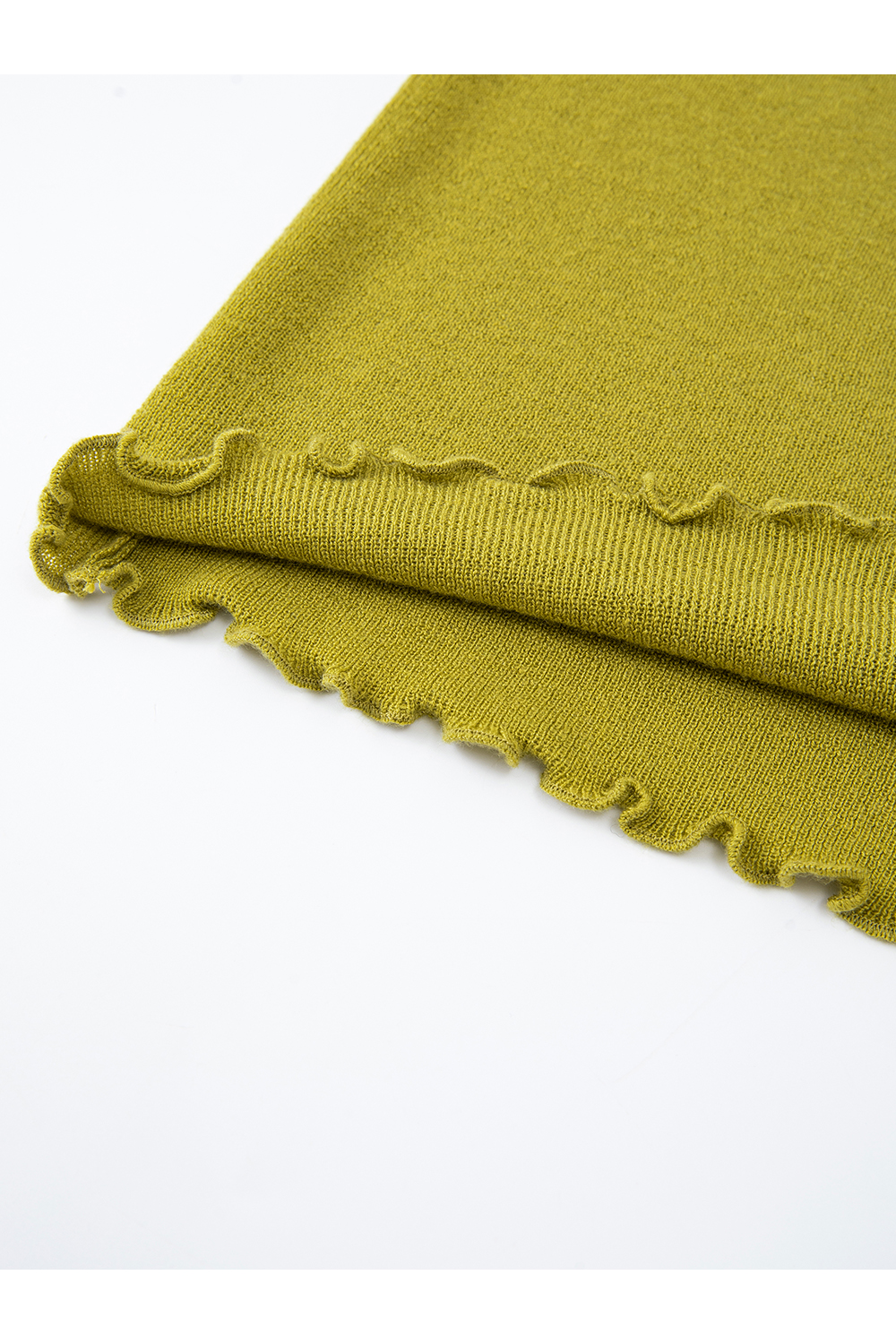 Wave Edge Mock Neck Slim-Fit Slimming Knit Sweater-VIMLYSTORE