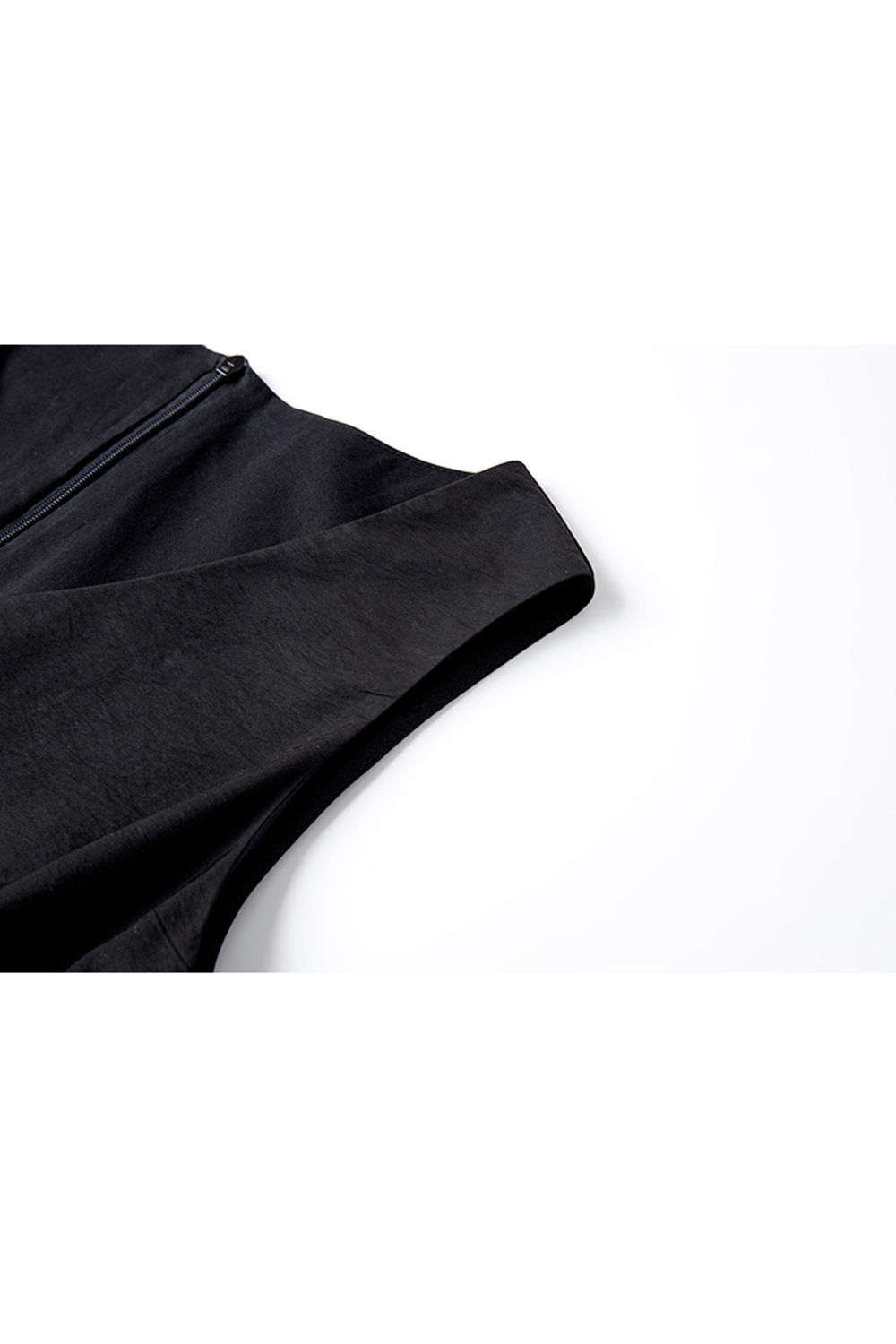 French Elegant V-neck Sleeveless Pleated Dress-VIMLYSTORE