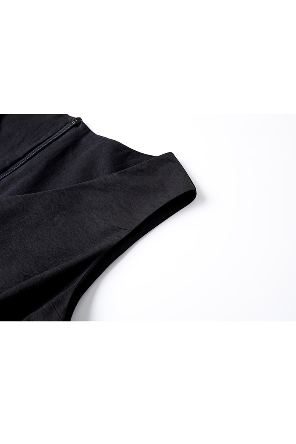 French Elegant V-neck Sleeveless Pleated Dress-VIMLYSTORE