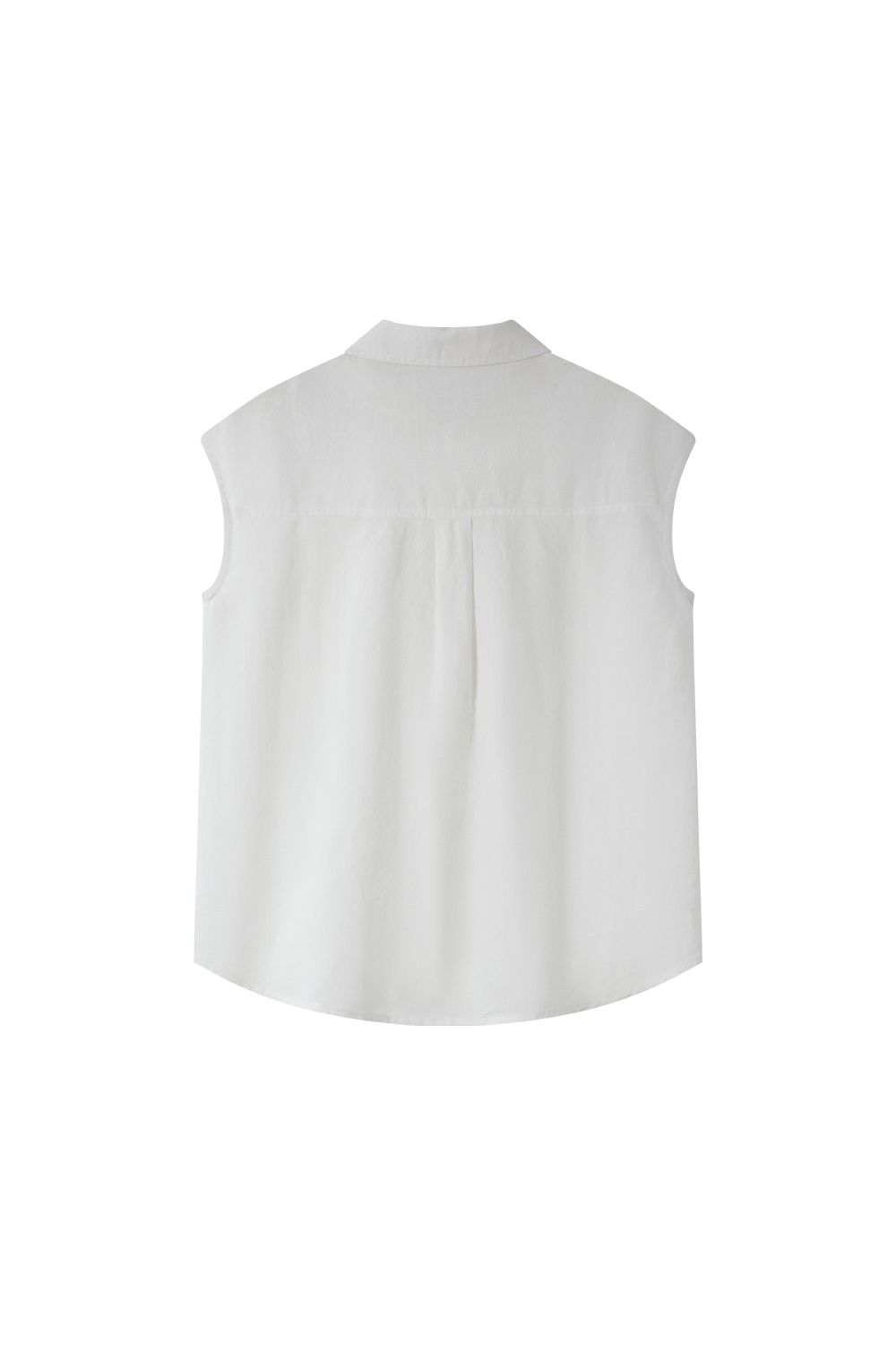 Commute-Elegance Sleeveless Cardigan with Lapel Collar-VIMLYSTORE