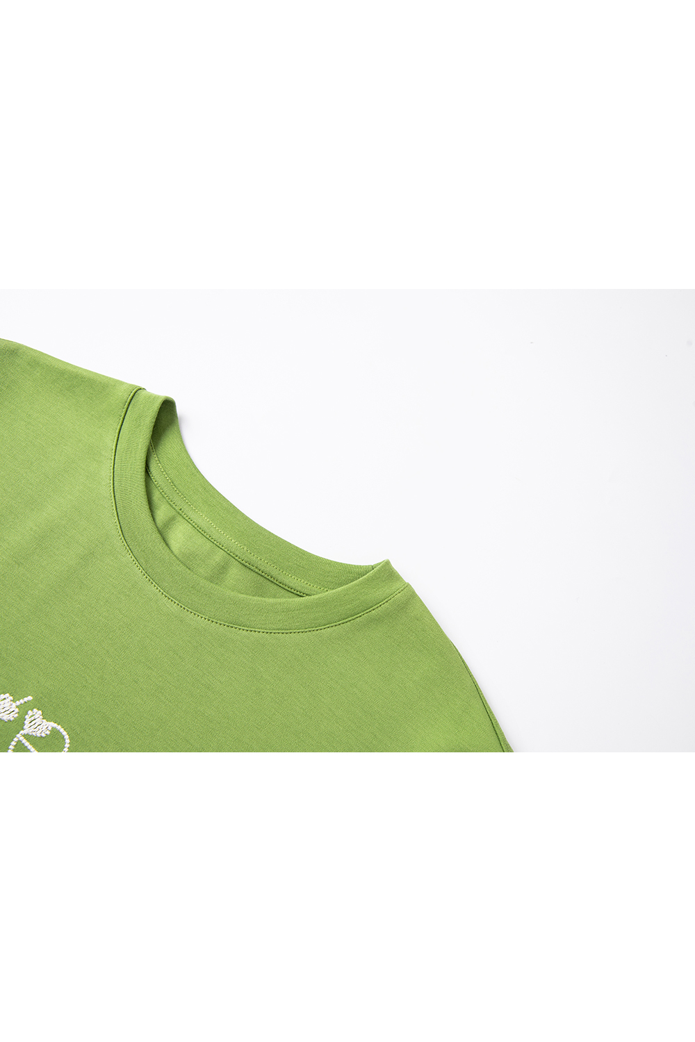 3D Letter Embroidery Short-Sleeve Tee-VIMLYSTORE