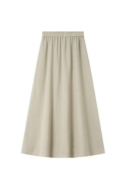 Round Neck Embroidered Top with A-Line Skirt Set