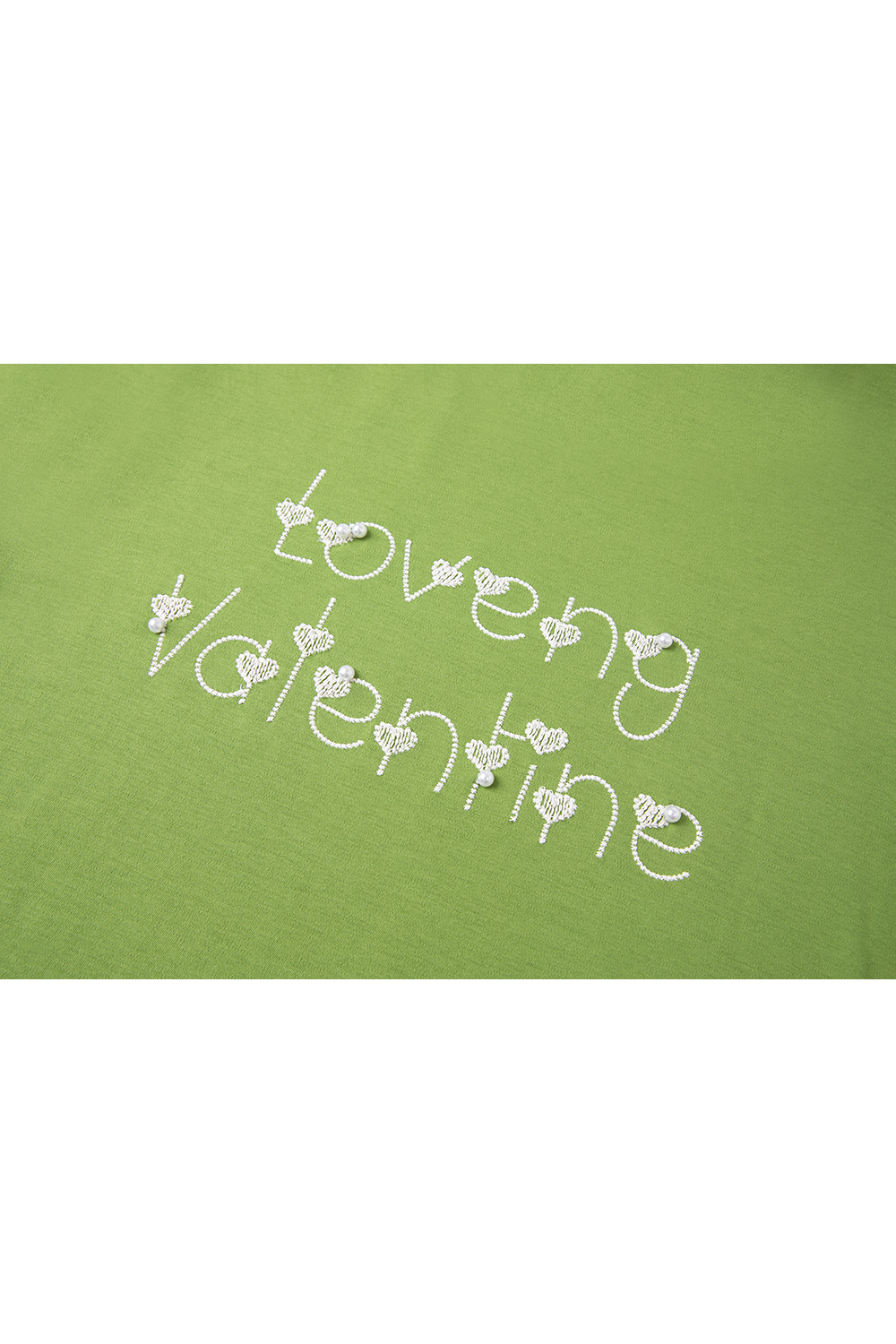 3D Letter Embroidery Short-Sleeve Tee-VIMLYSTORE