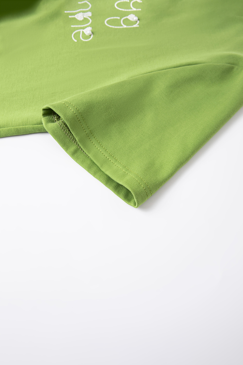 3D Letter Embroidery Short-Sleeve Tee-VIMLYSTORE