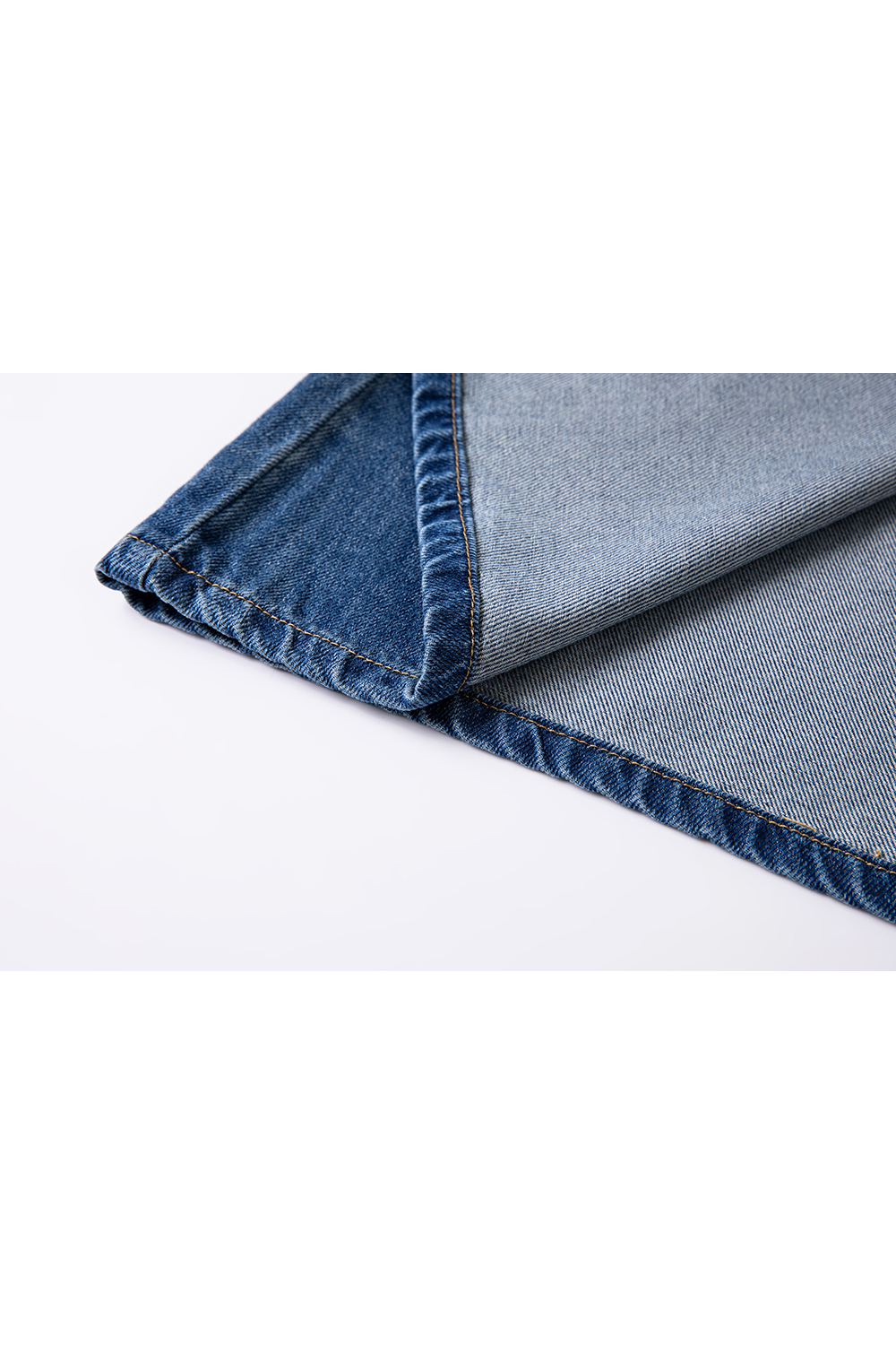 High-Waist A-Line Denim Skirt with Retro Slit Detail-VIMLYSTORE