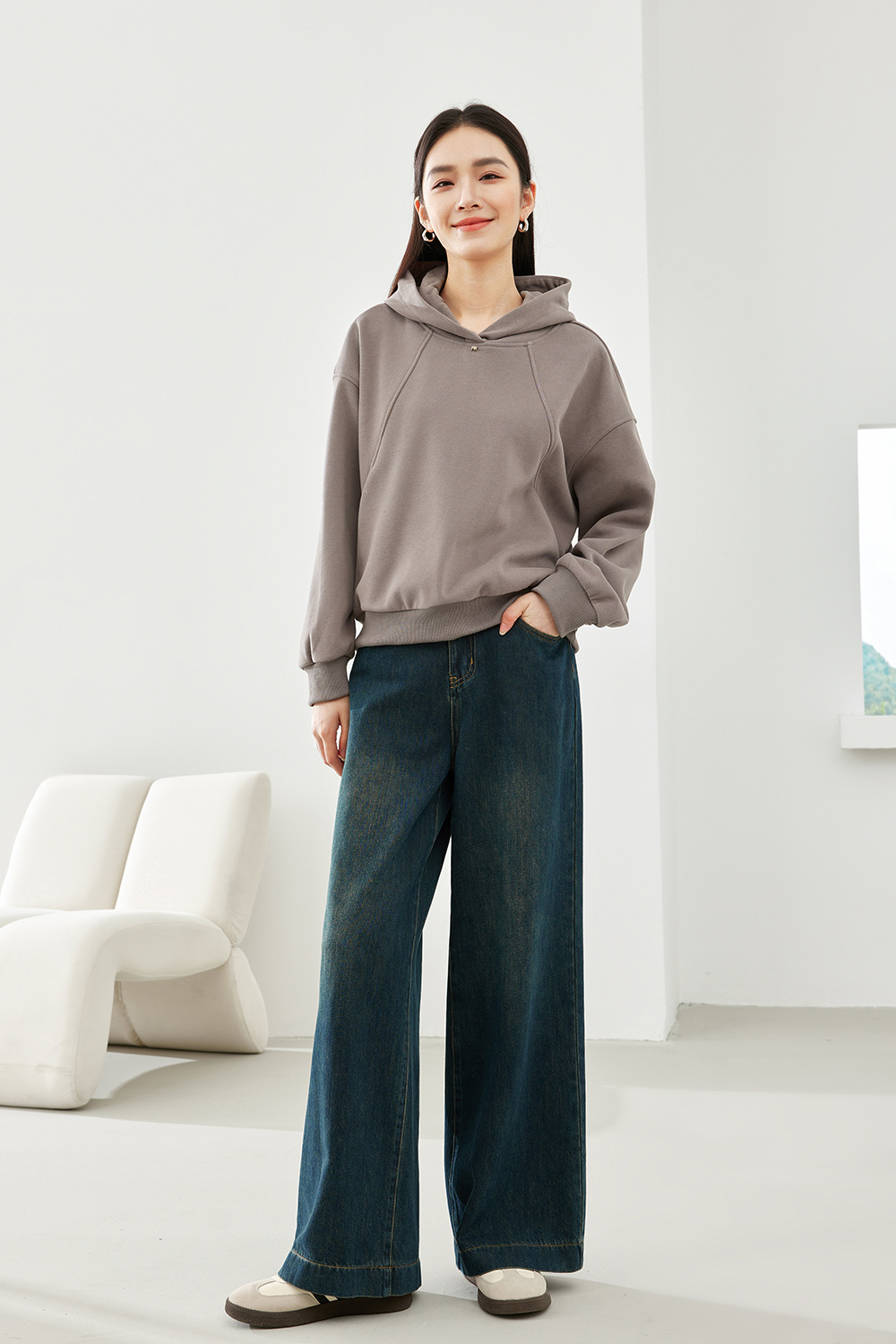 Casual Hooded Sweatshirt