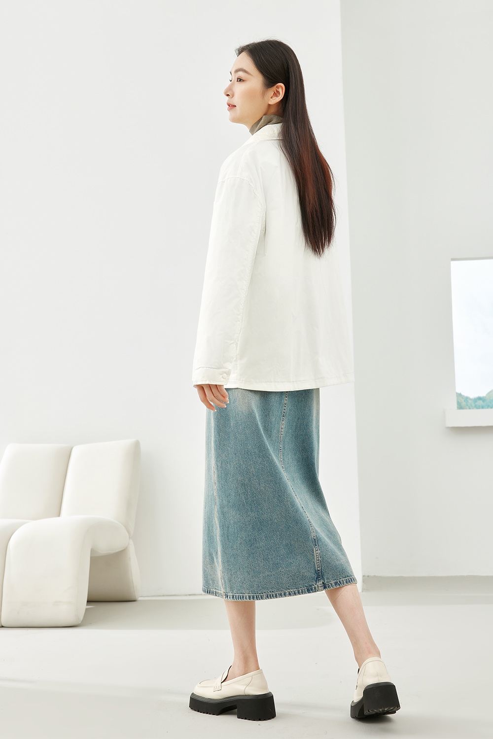 Classic Solid Color Cotton Jacket