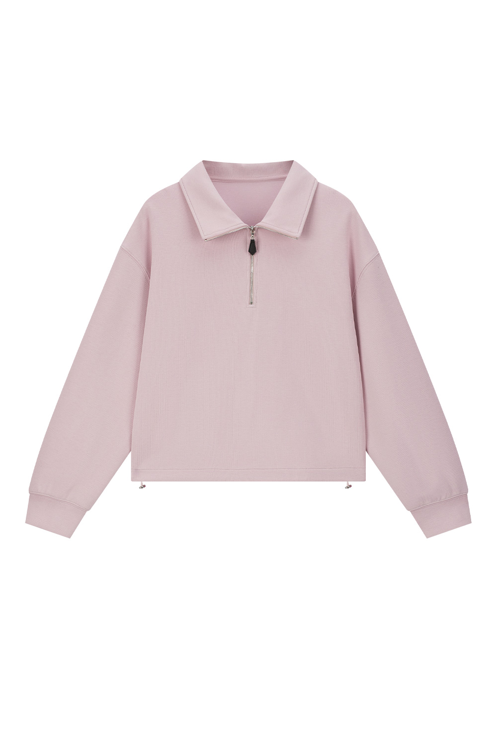 lapel knitted sweatshirt