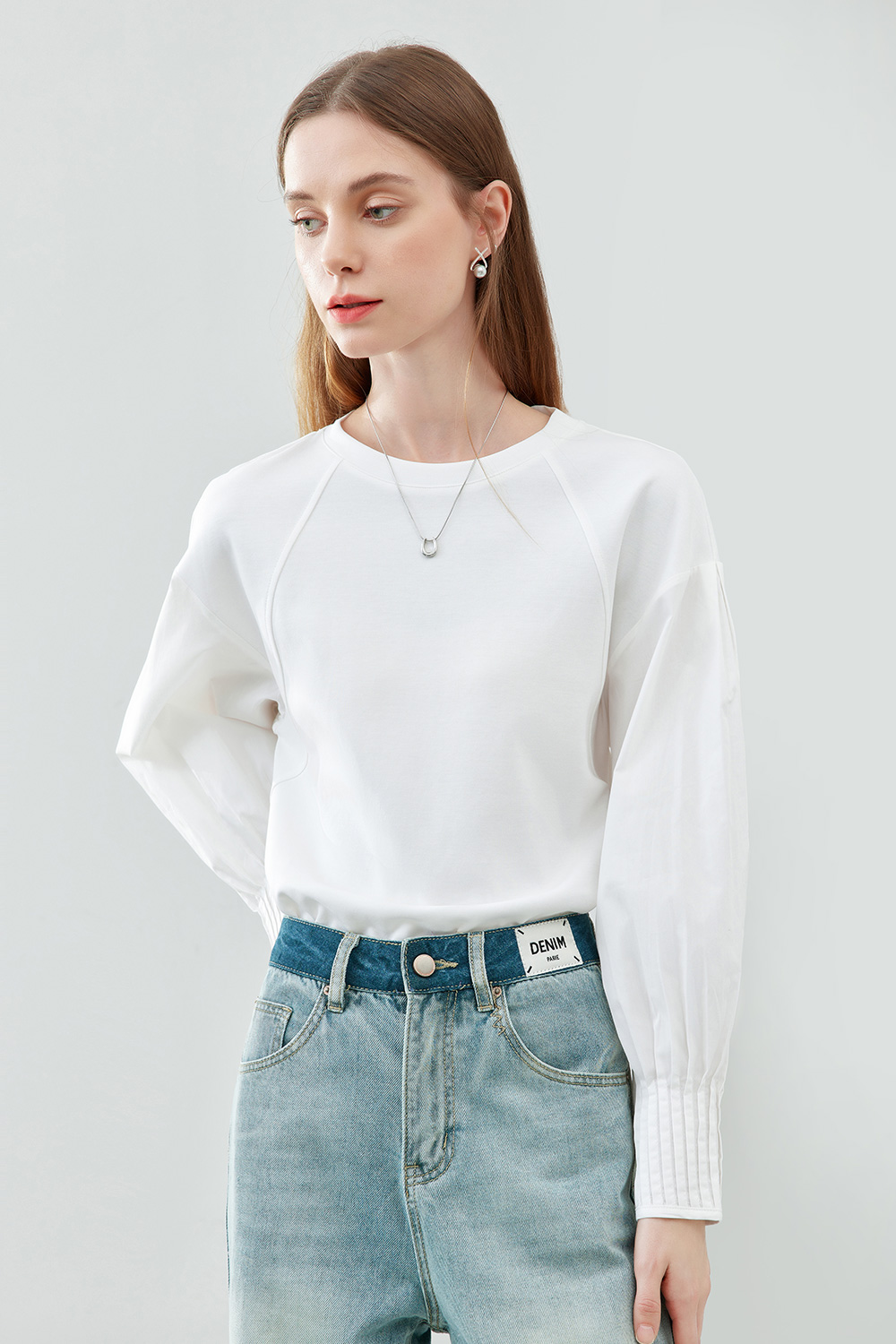 Fashionable Round Neck T-Shirt-VIMLYSTORE