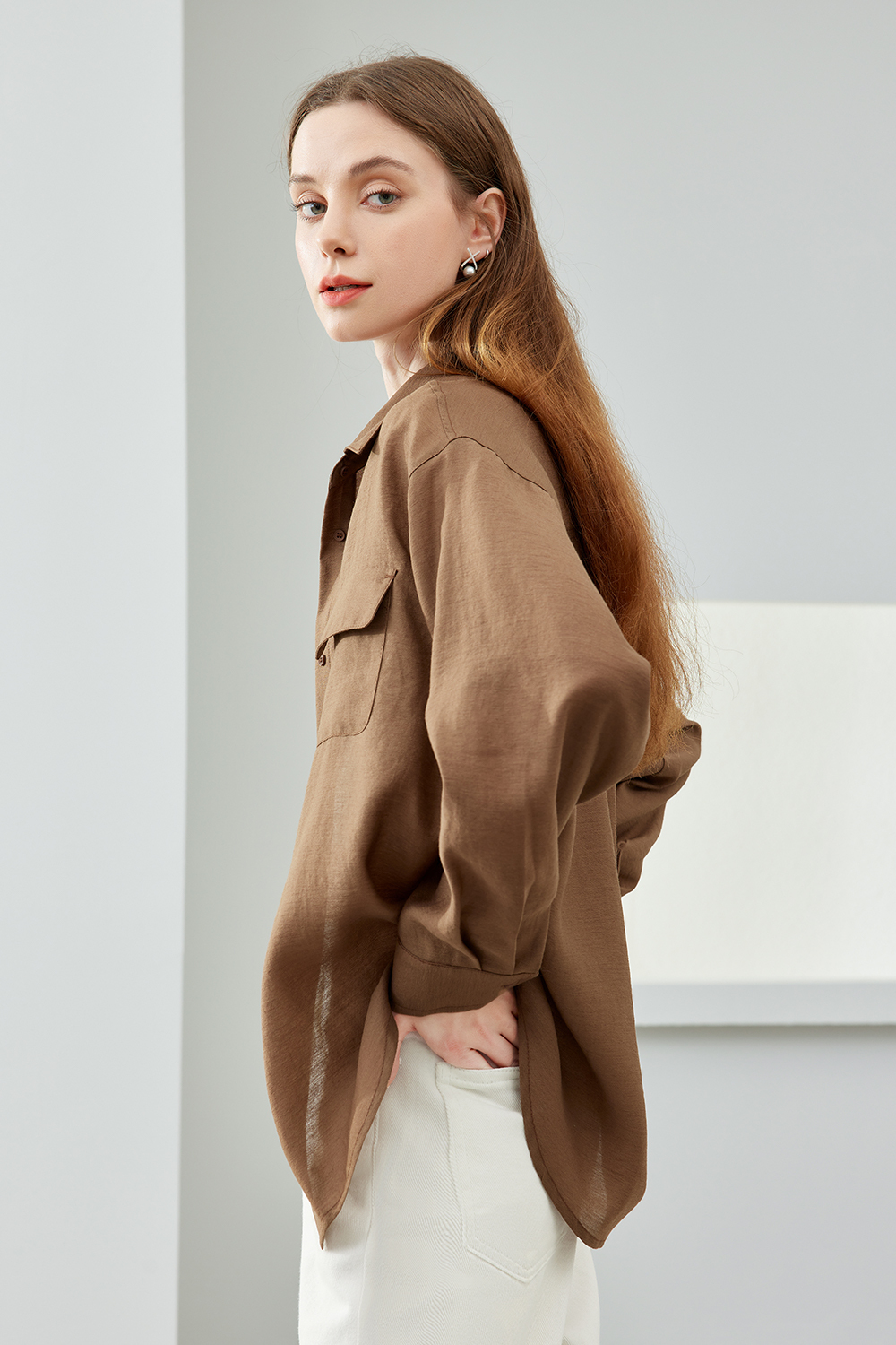 Casual drop sleeve shirt