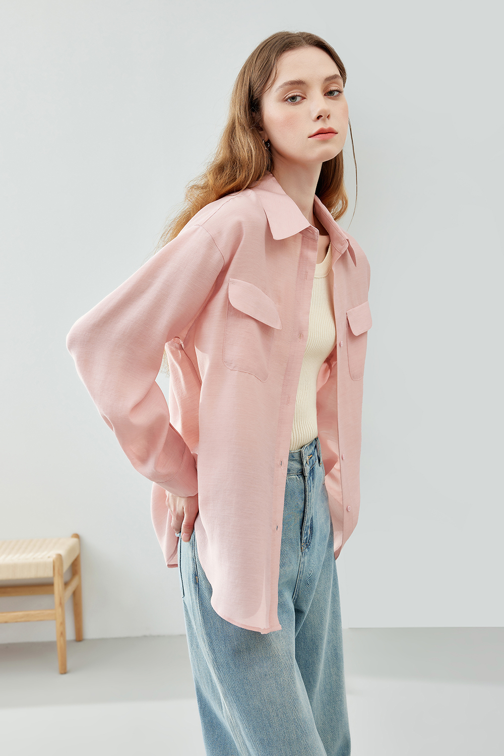 Casual drop sleeve shirt