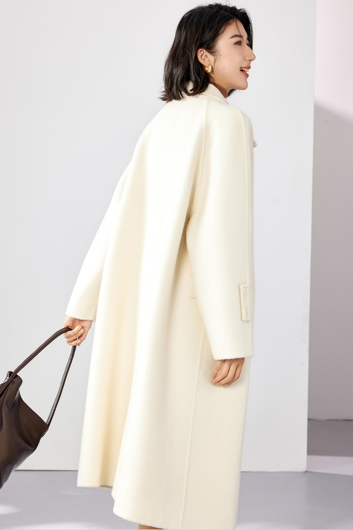 Minimalist Style Wool Coat-VIMLYSTORE