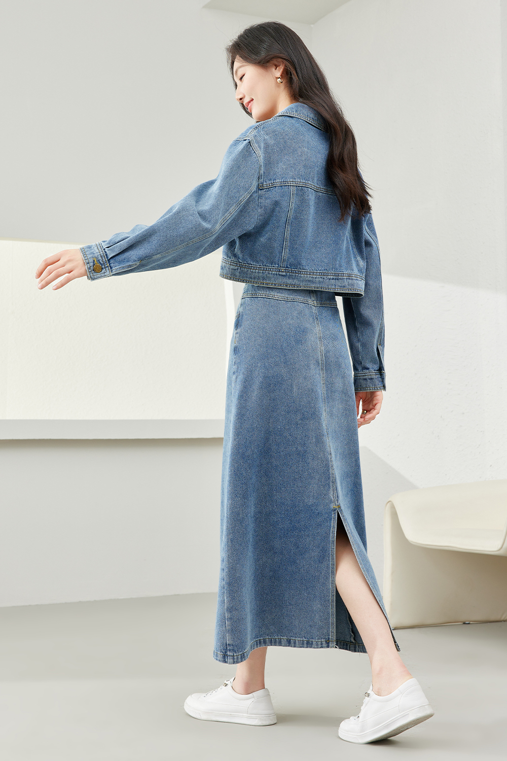 Cotton Denim Suit
