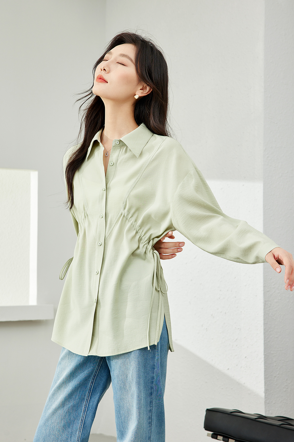 Waisted Tie Shirt