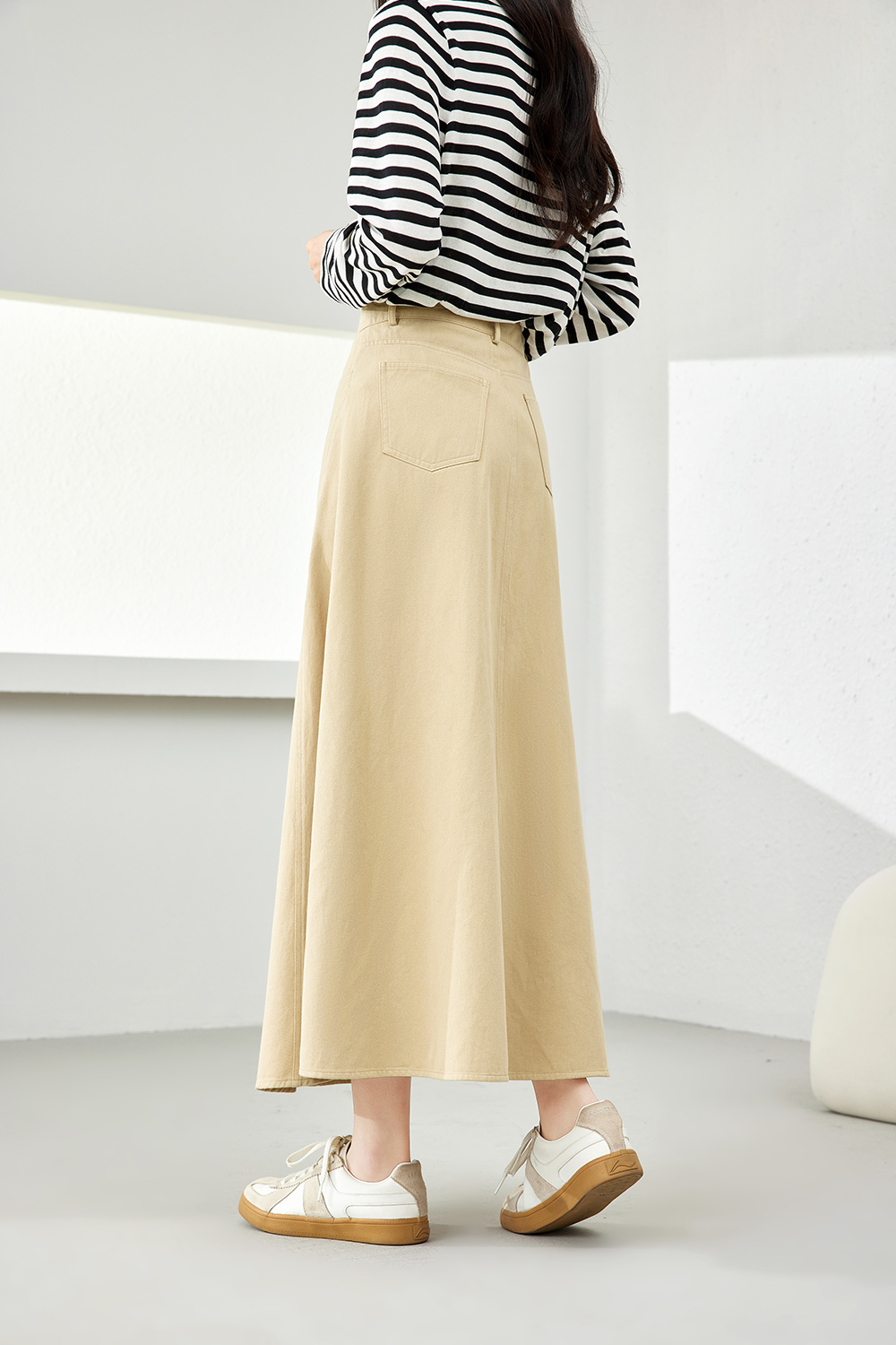 Slimming Khmer Midi Skirt-VIMLYSTORE
