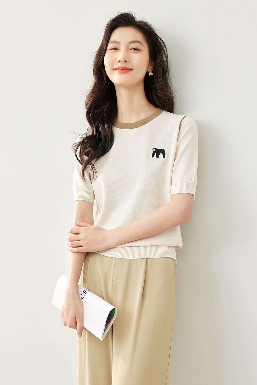 Baby Elephant Embroidered Sweater