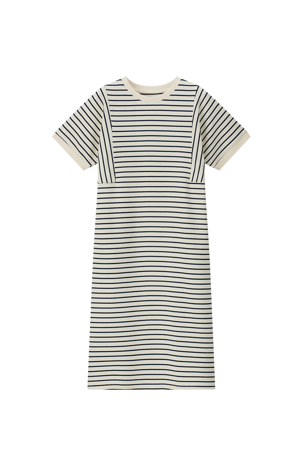 Commuter Striped Short Sleeve Dress