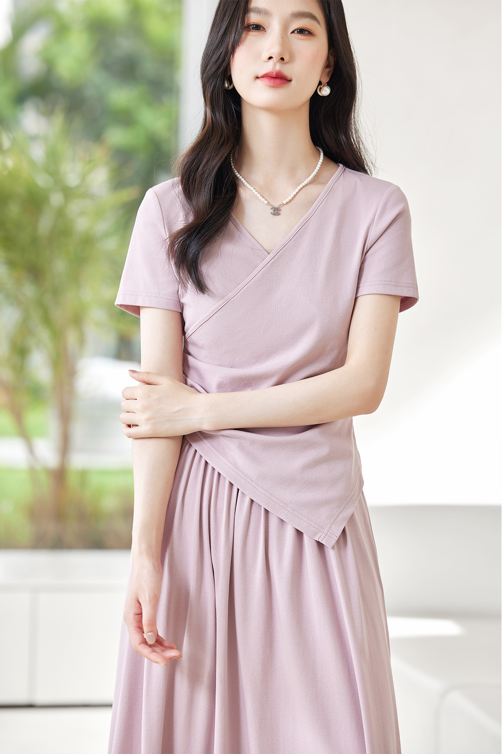 Simple And Elegant Knitted Suit
