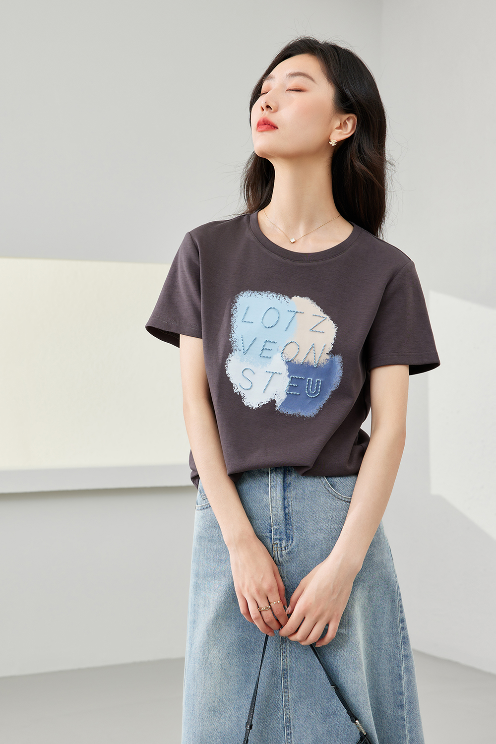 Small Fresh Printed T-Shirt