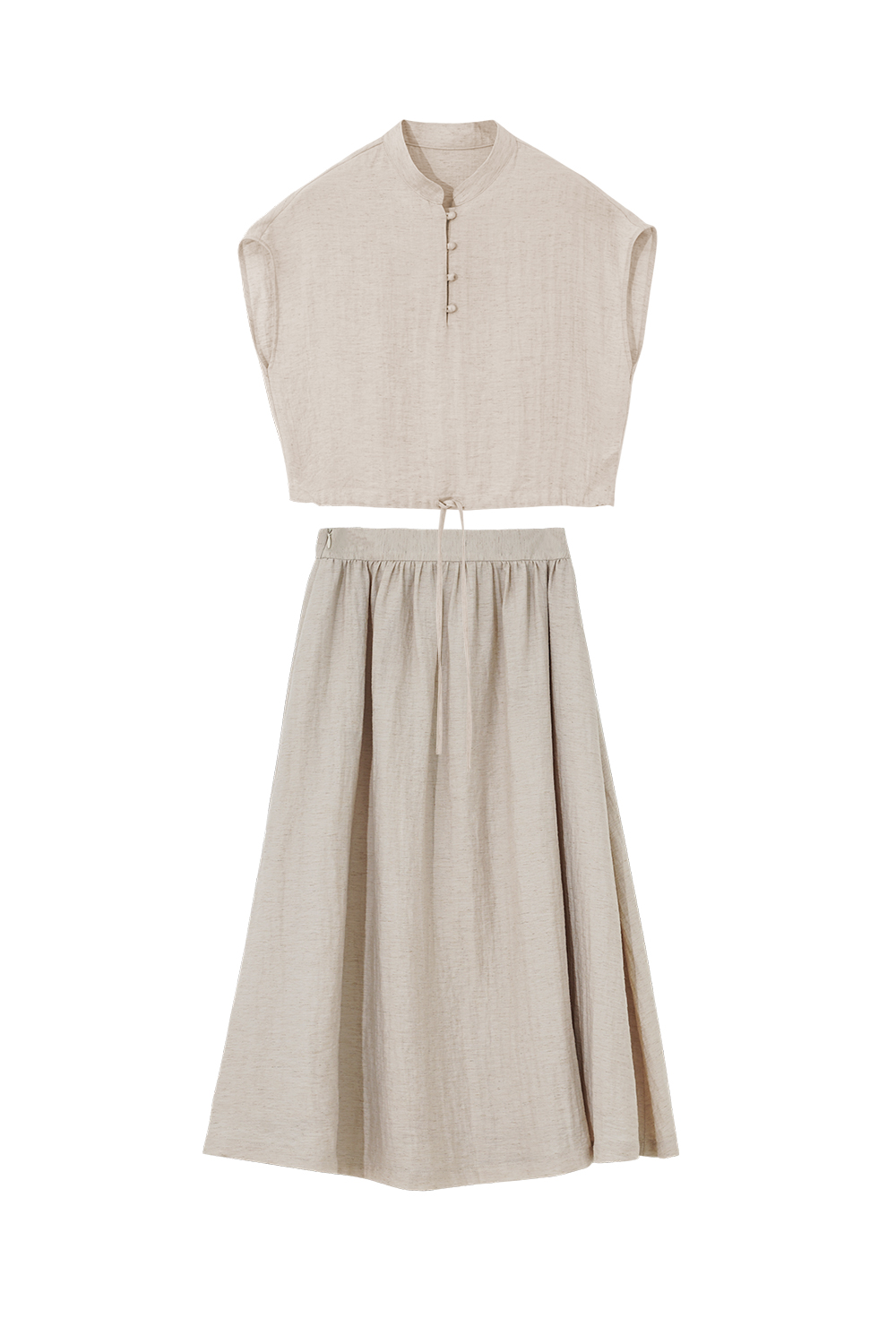 Simple Linen Blend Suit