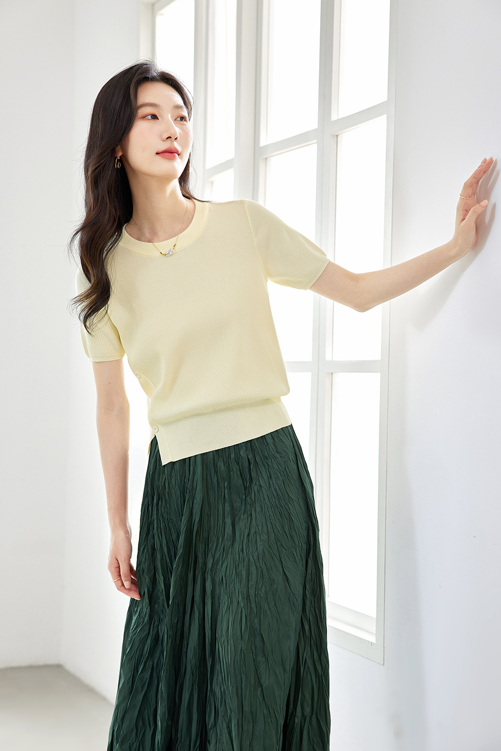 Lightweight Split-Slit Sweater