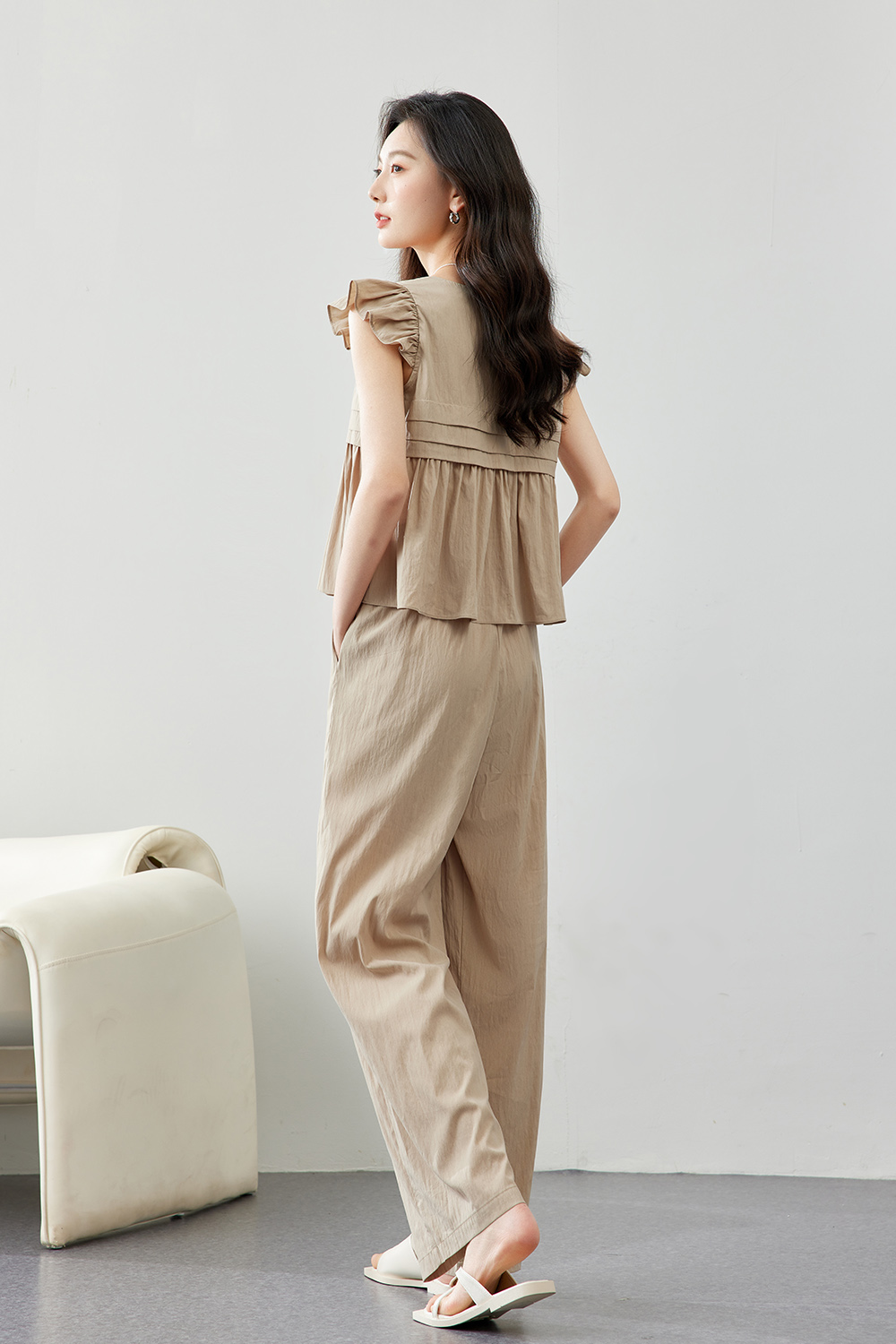 French Style Age-Reducing Lyocell Blended Suit