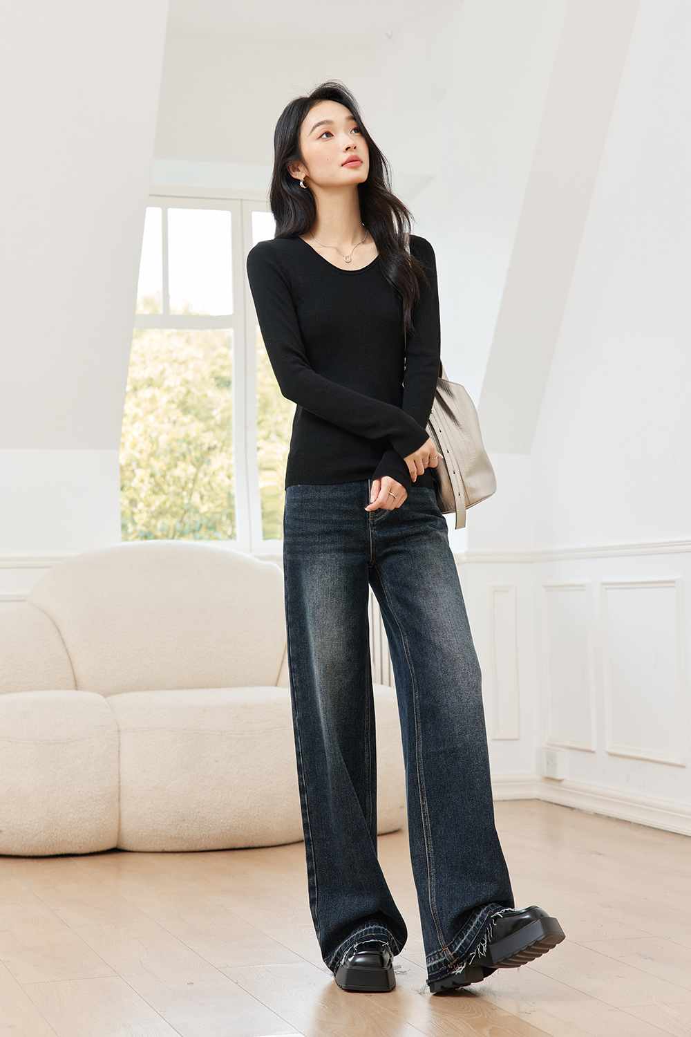 Fashionable And Casual Wool Base Sweater