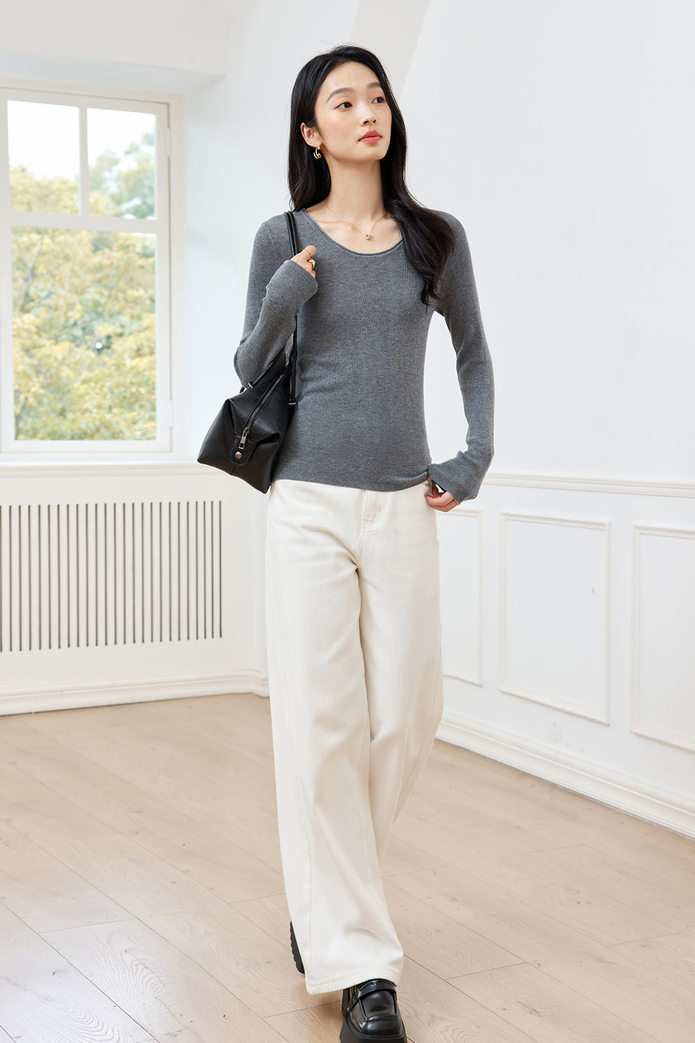 Fashionable And Casual Wool Base Sweater