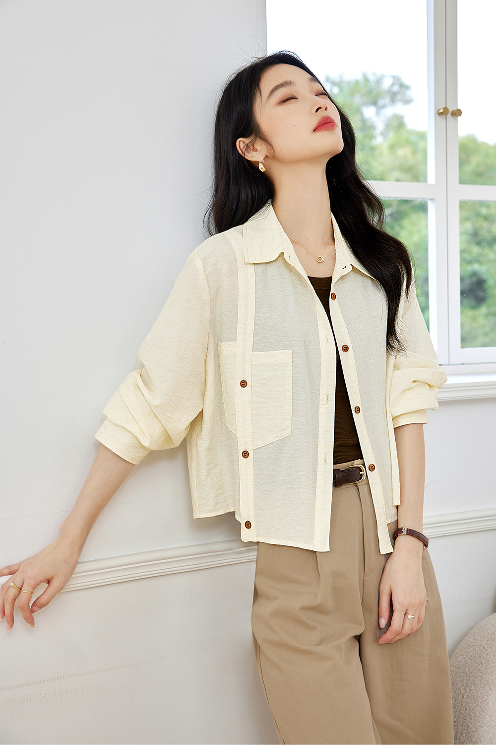 Split Casual Short Shirt