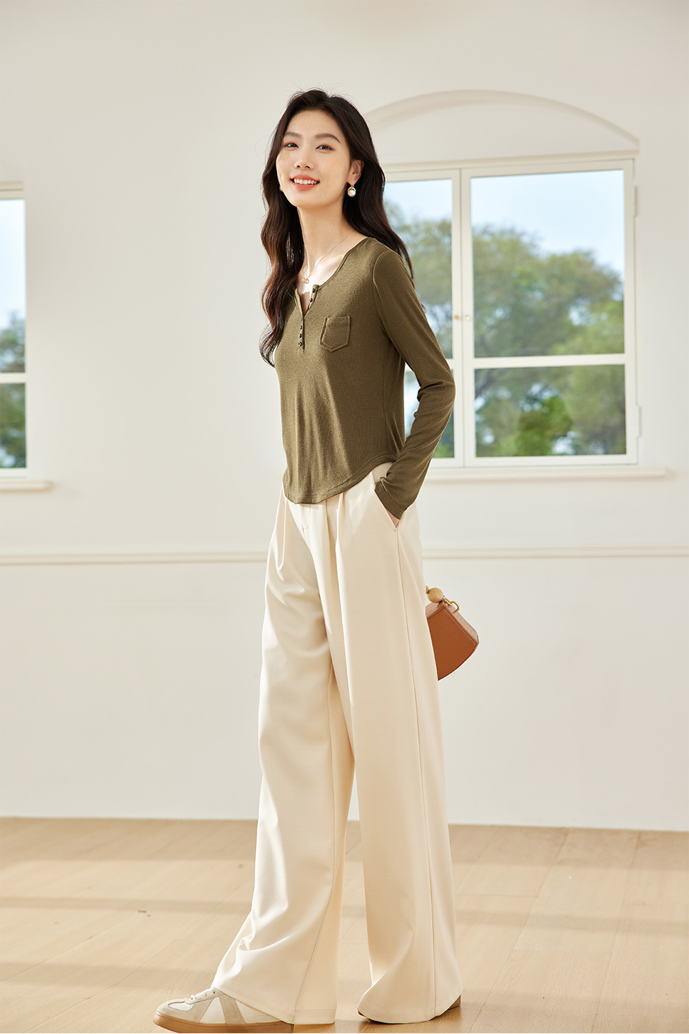 Wool Blend Bottoming Shirt