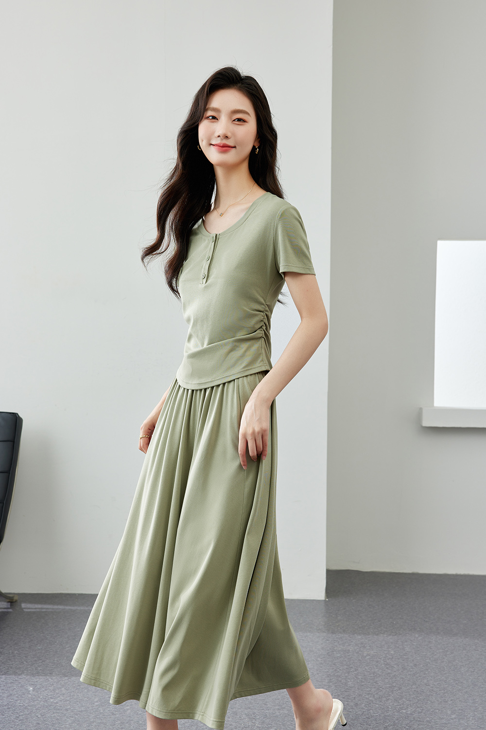 Fashionable Relaxed Knitting Suit