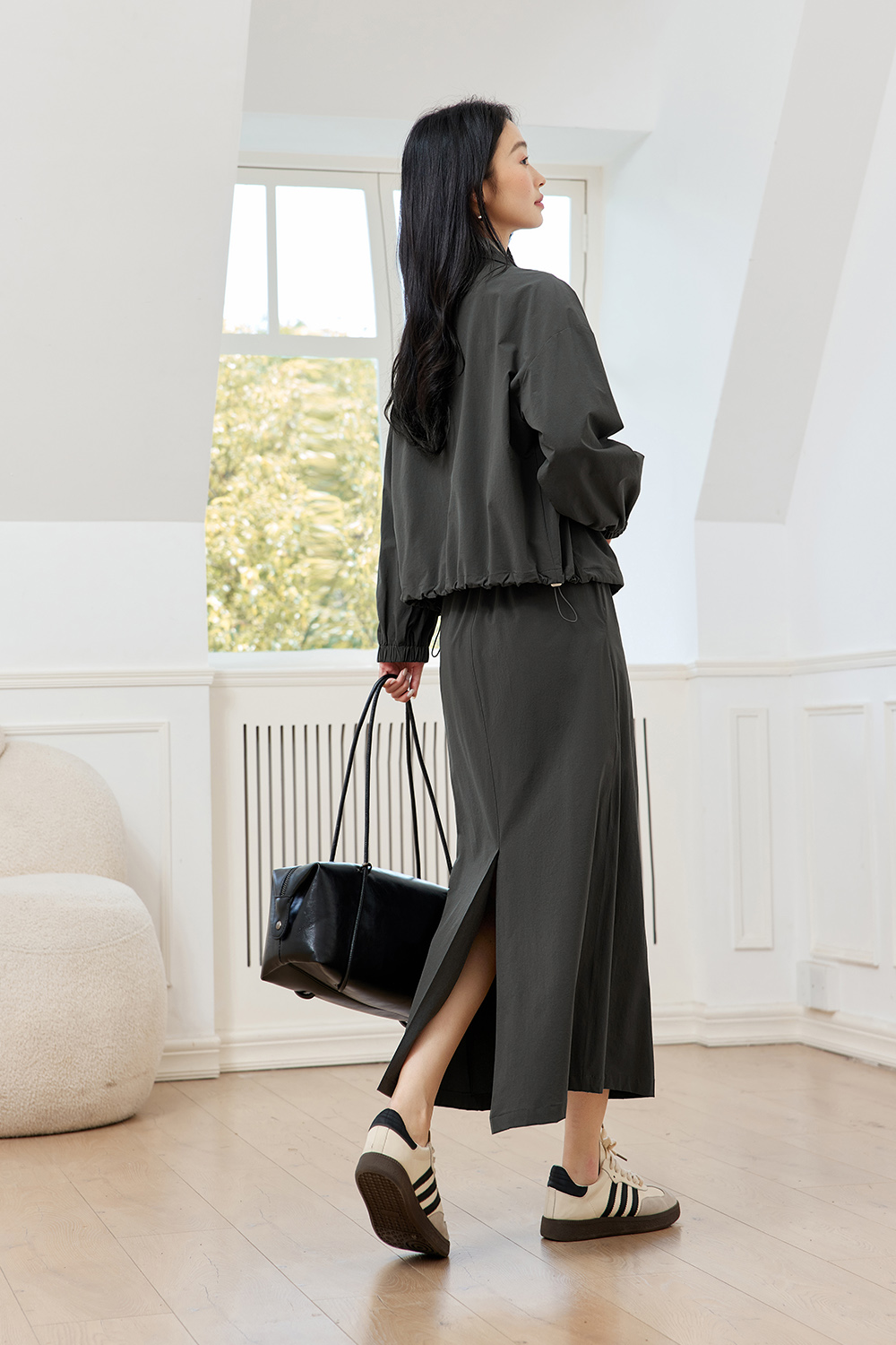 Stand Collar Workwear Casual Suit