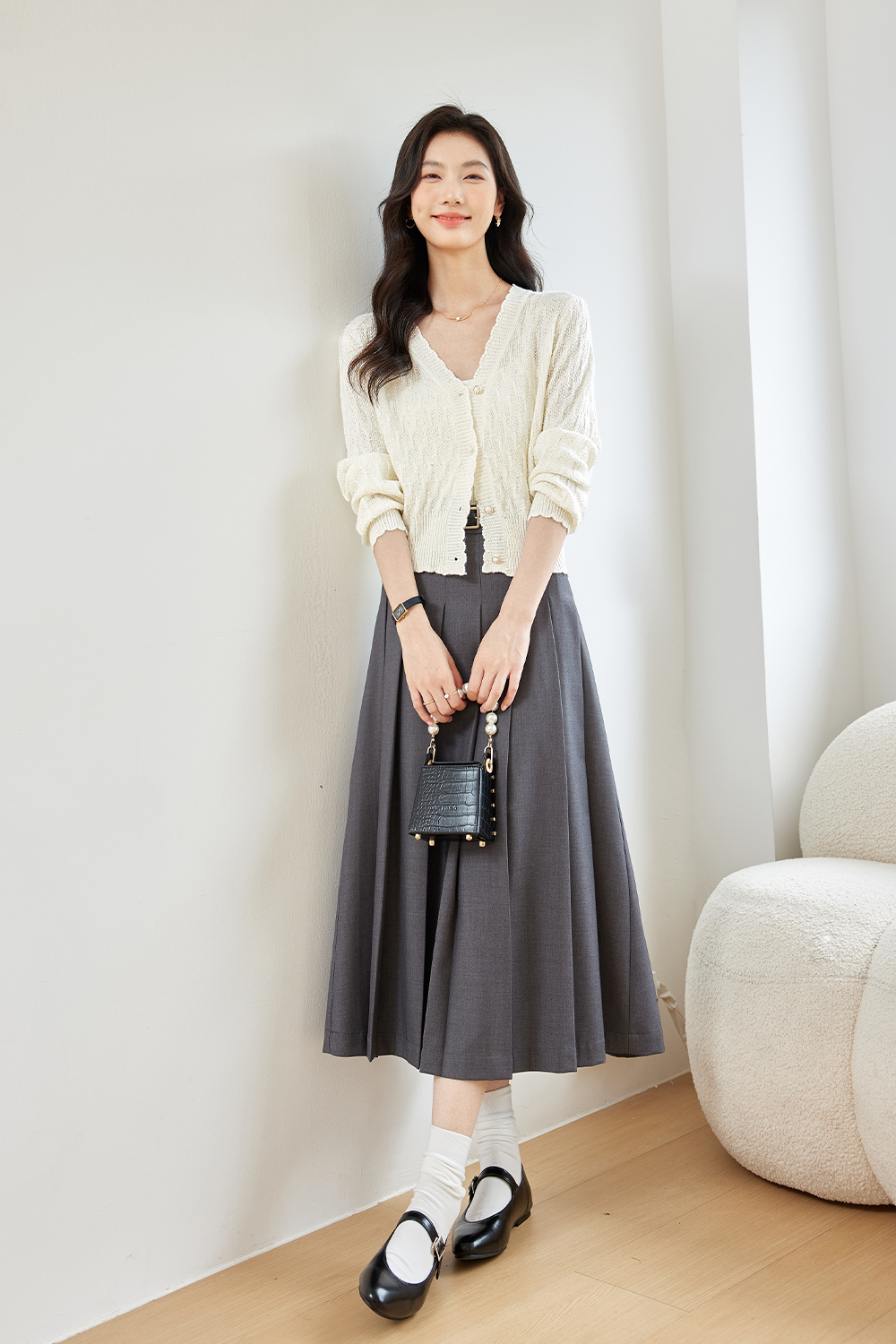 Sequin Texture Knitted Jacket