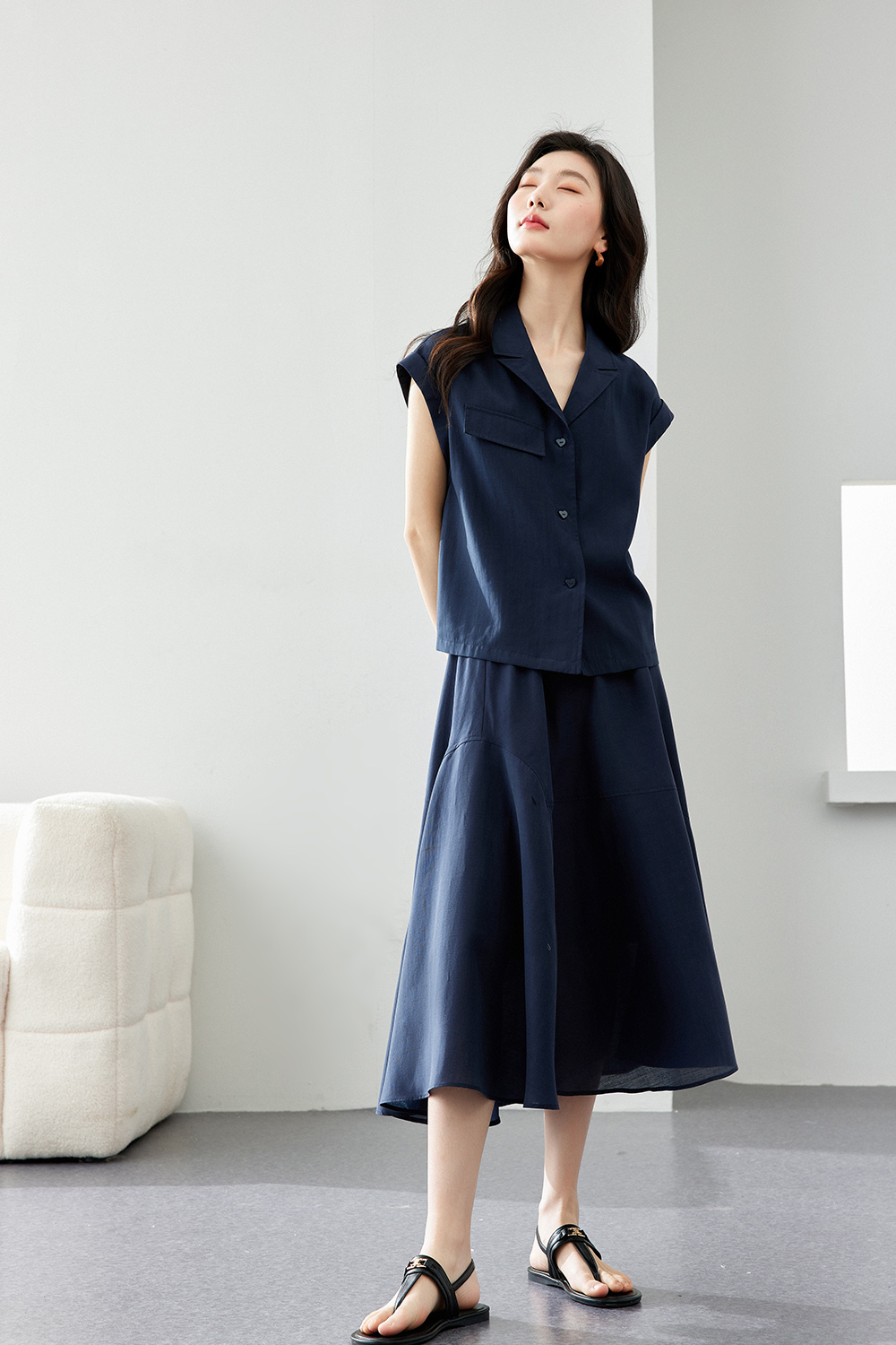 Unrestrained comfortable Lyocell suit.