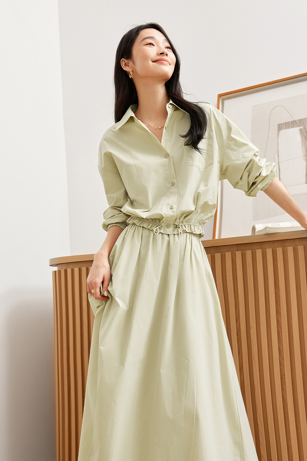 Pure Cotton Commuter Shirt Set
