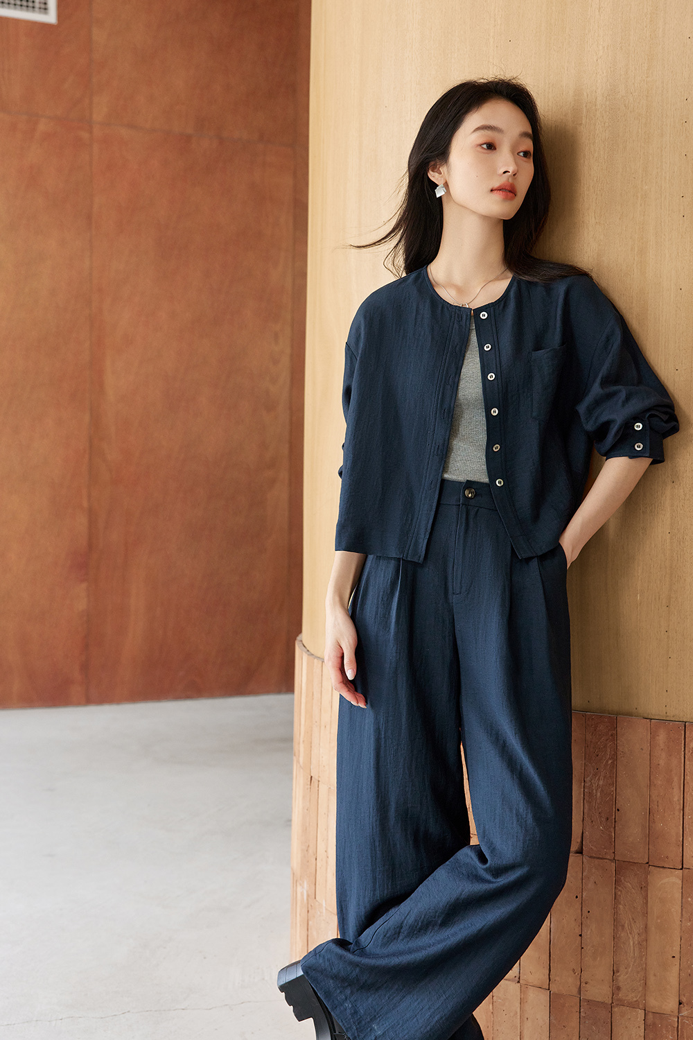 Casual Loose Linen Two-Piece Suit