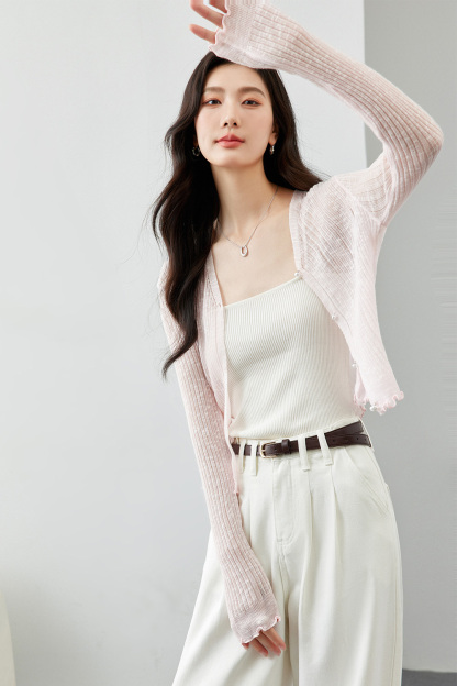 Thin Breathable Knitted Cardigan
