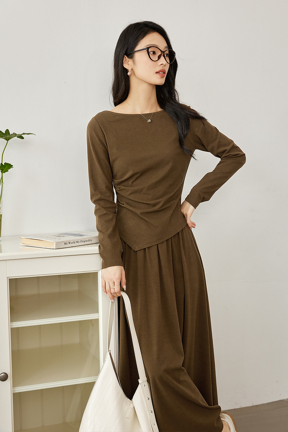 Solid Color Commuting Casual Suit