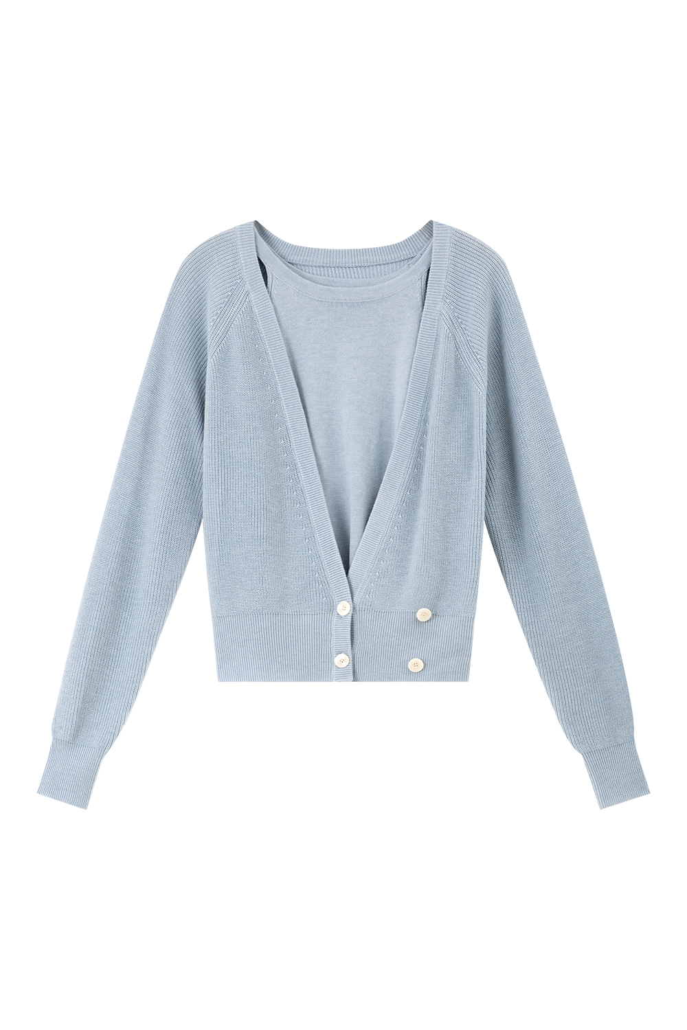 Gentle Temperament Knitted Two-Piece Set