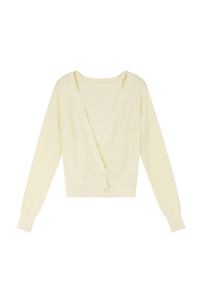 Gentle Temperament Knitted Two-Piece Set