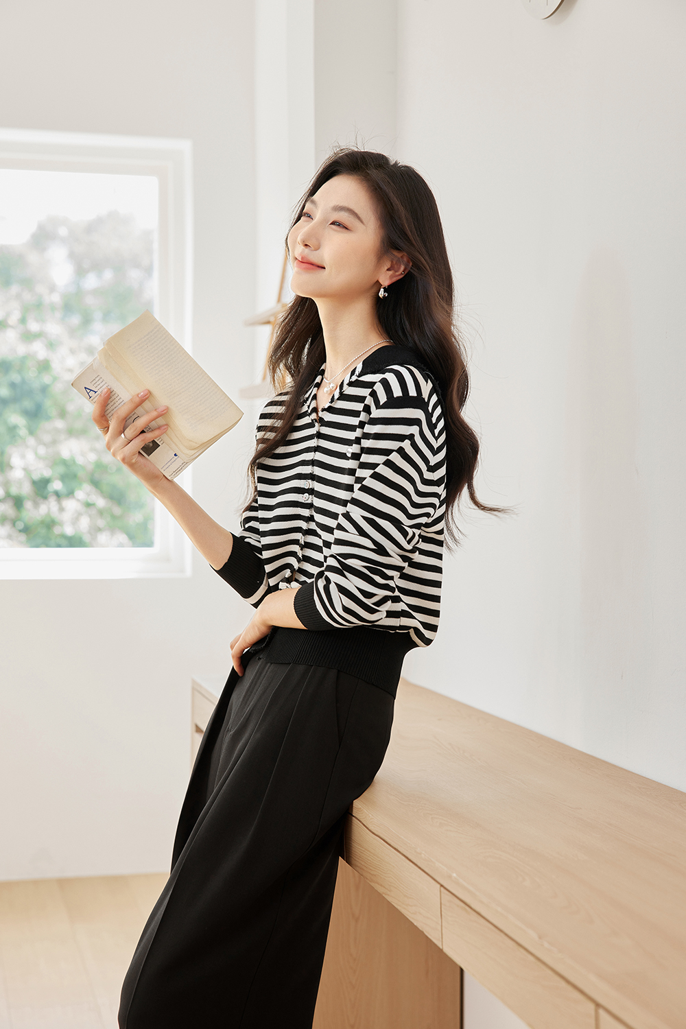 Simple And Versatile Knitted Cardigan-VIMLYSTORE